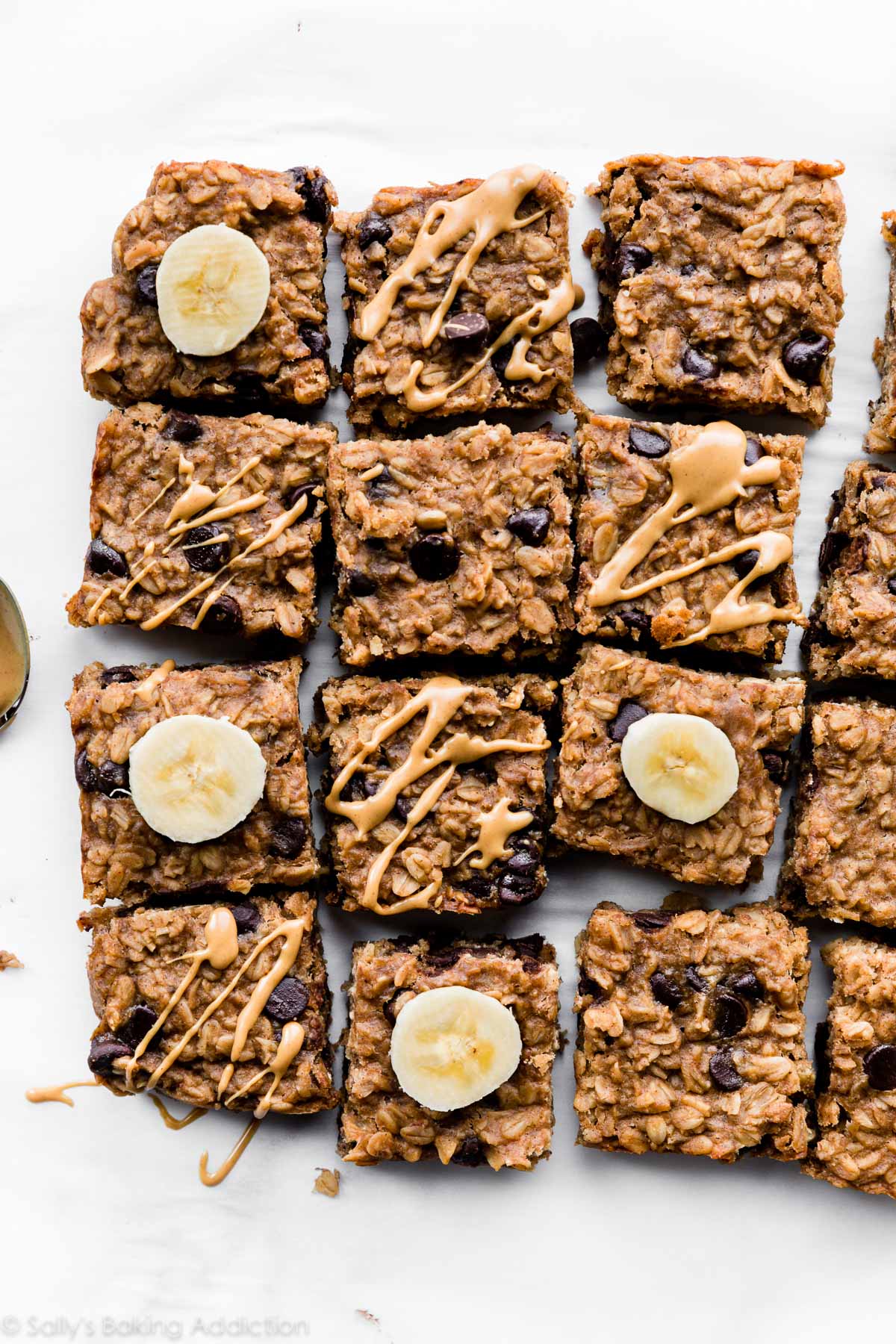 peanut butter banana oatmeal bars