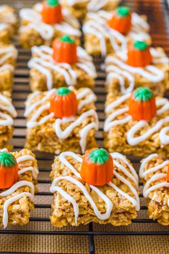 pumpkin pie Rice Krispie treats