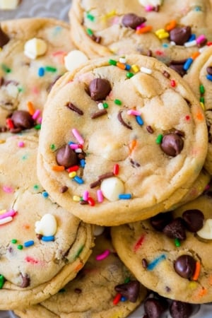 cake batter chocolate chip cookies