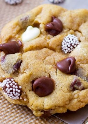 triple chocolate chip cookie