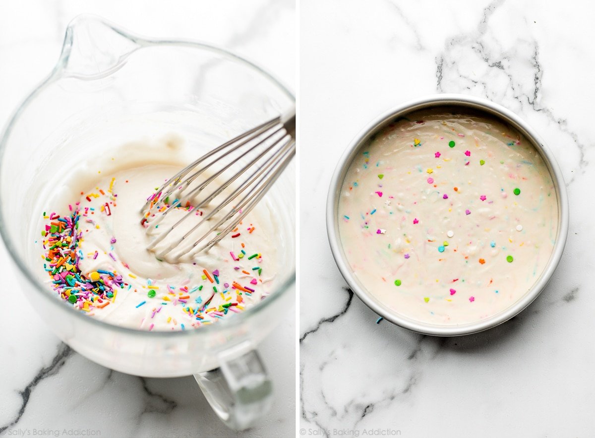 sprinkle cake batter