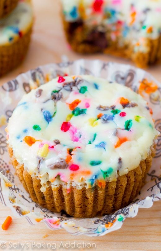 funfetti cheesecake cookie cup