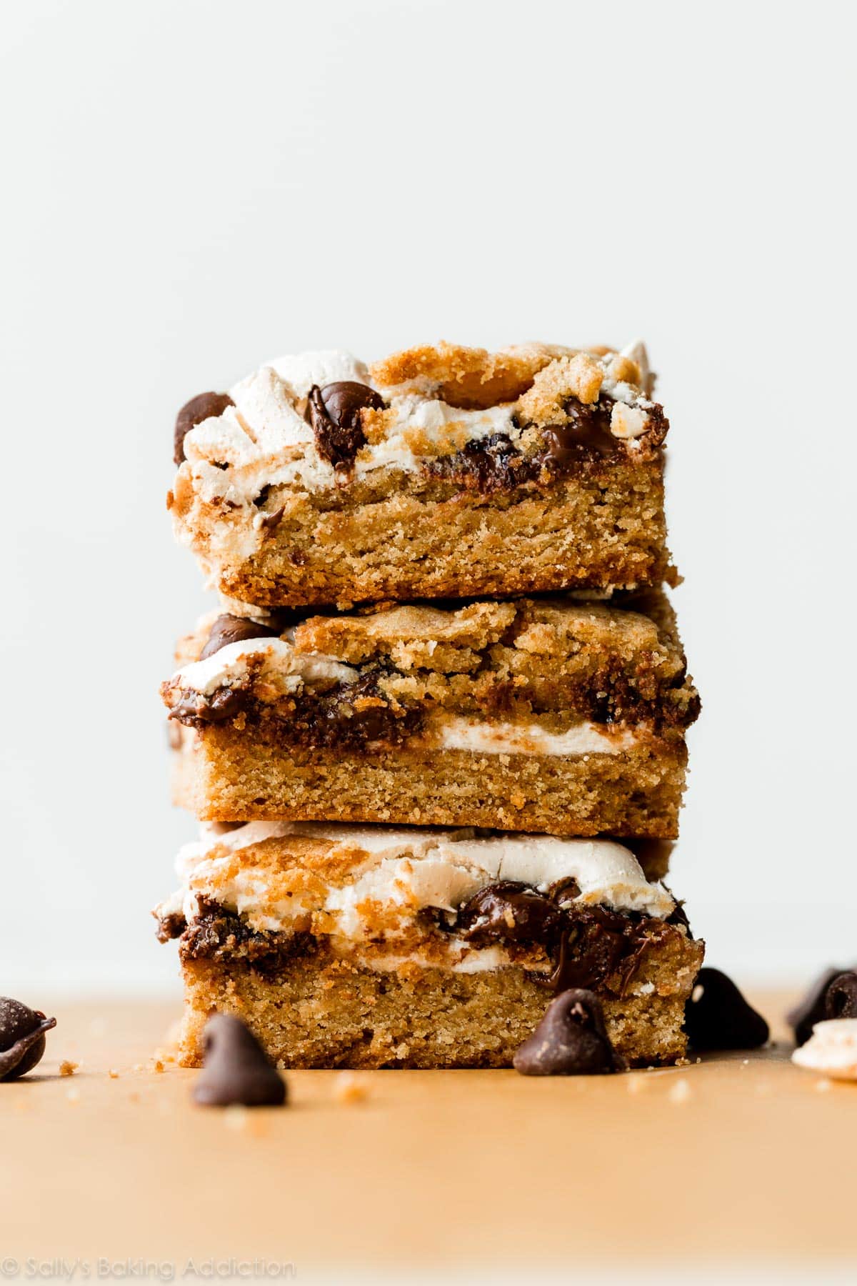 s'mores cookie bars