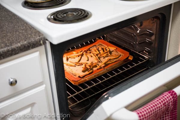 sweet potato fries in the oven