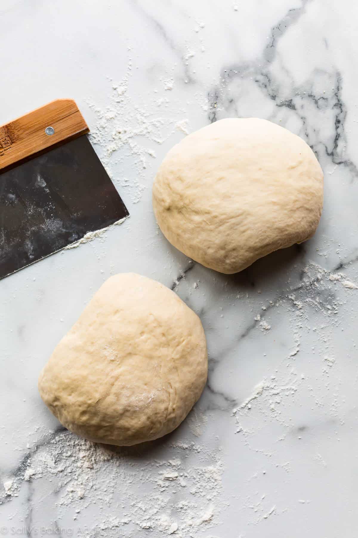 2 pizza dough balls