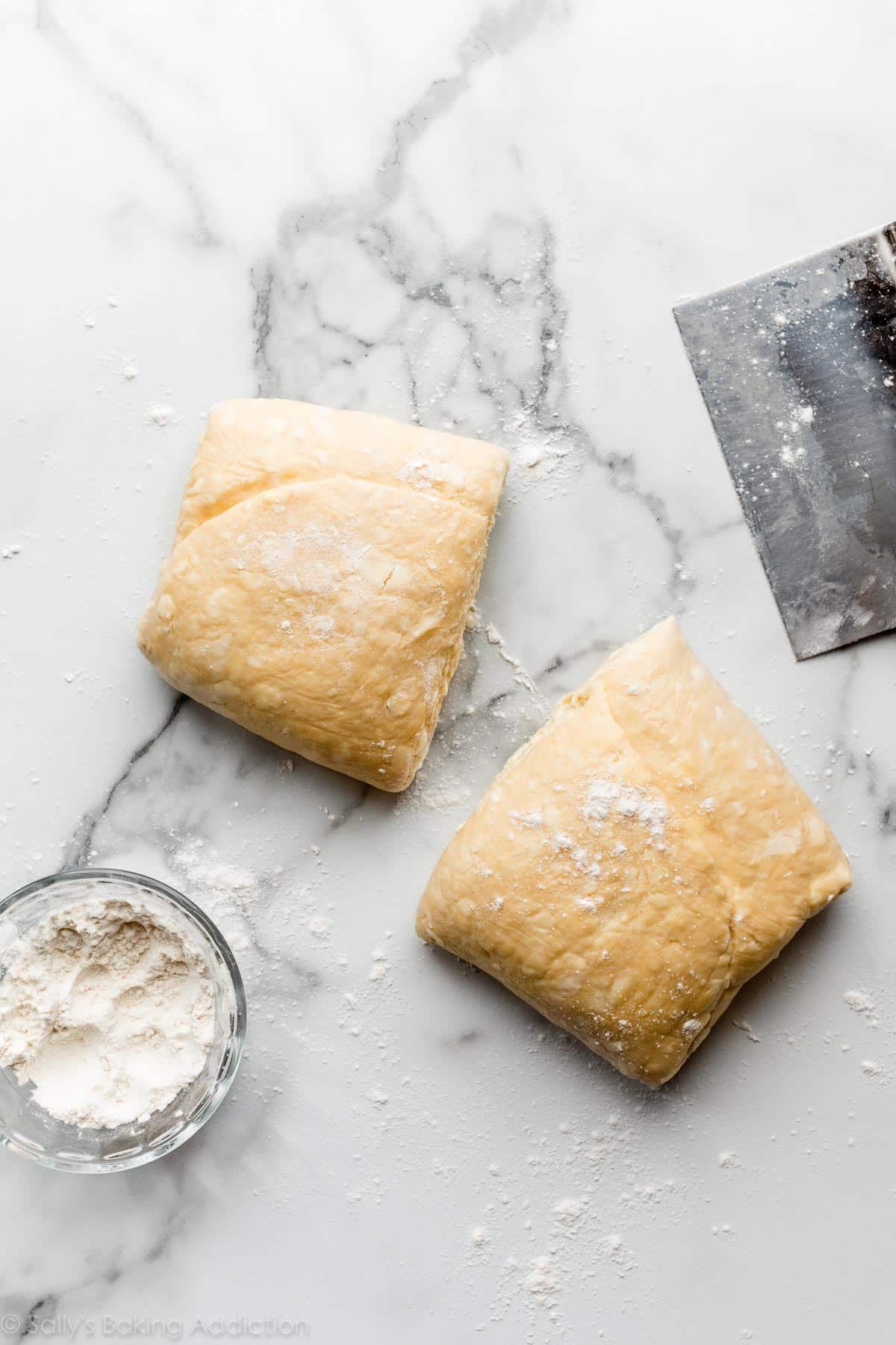 homemade laminated pastry dough