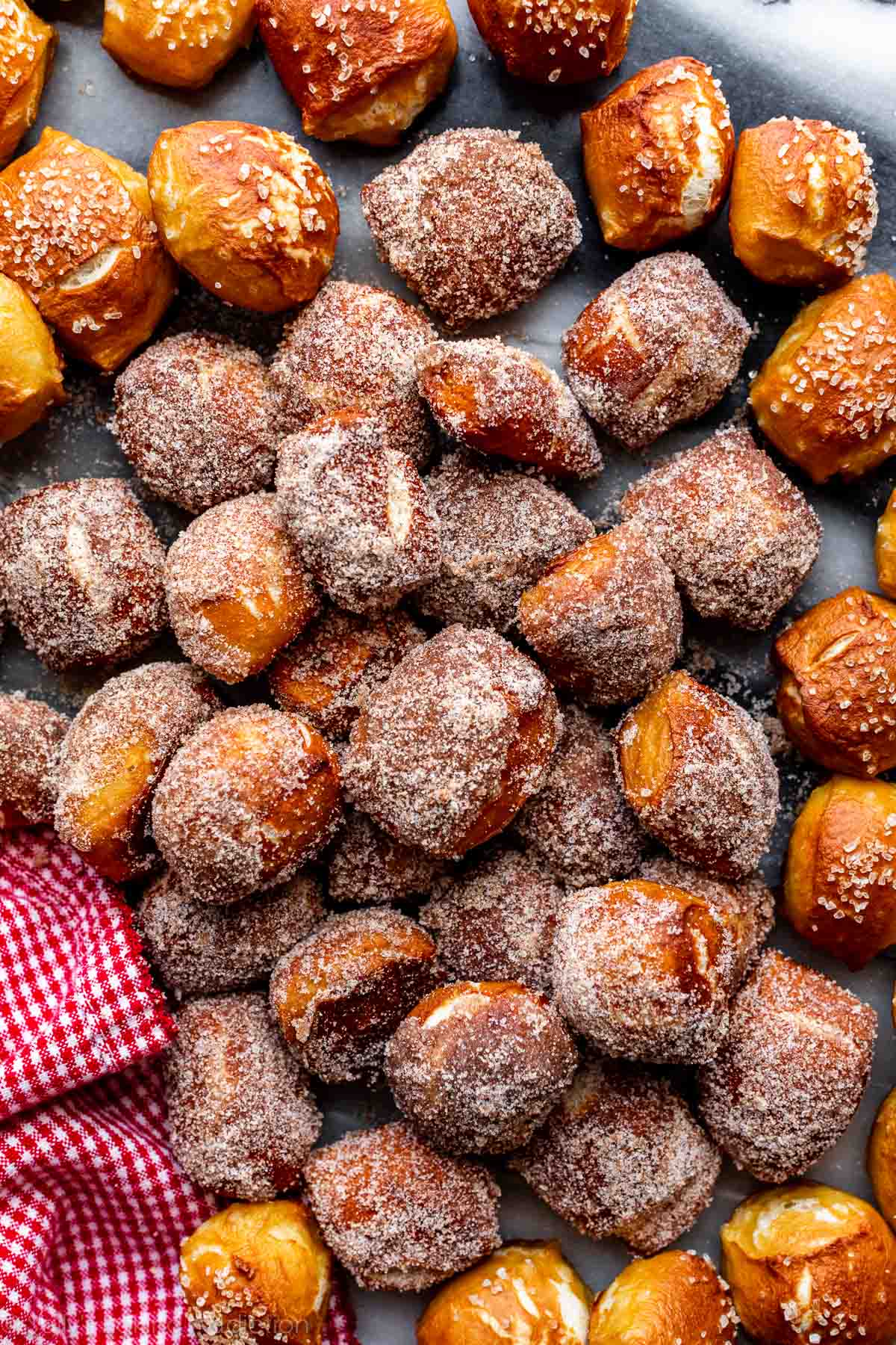 cinnamon sugar soft pretzel bites