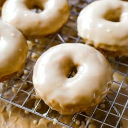 baked maple glazed donuts