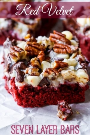 red velvet seven layer bars