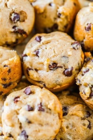 mini chocolate chip muffins