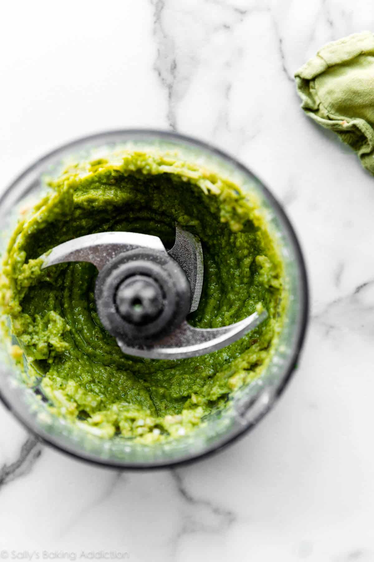 pesto in food processor