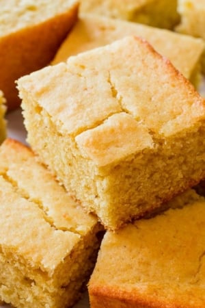 squares of cornbread