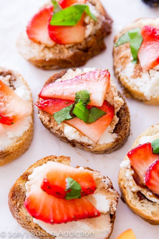 Strawberry Goat Cheese Bruschetta