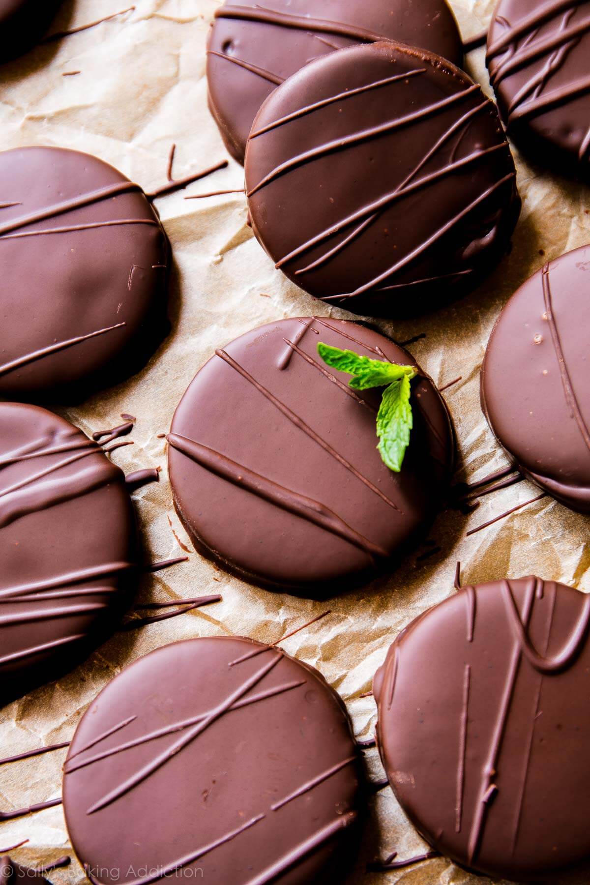 homemade thin mint cookies