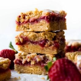 lemon strawberry crumb bars