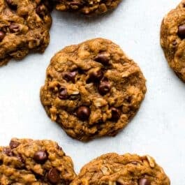 pumpkin oatmeal chocolate chip cookies