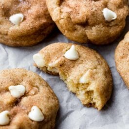 white chocolate chai snickerdoodles