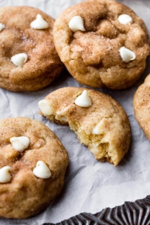 white chocolate chai snickerdoodles