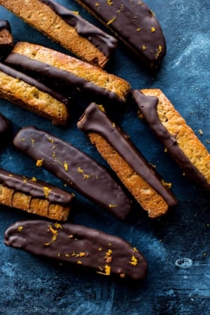 dark chocolate orange biscotti