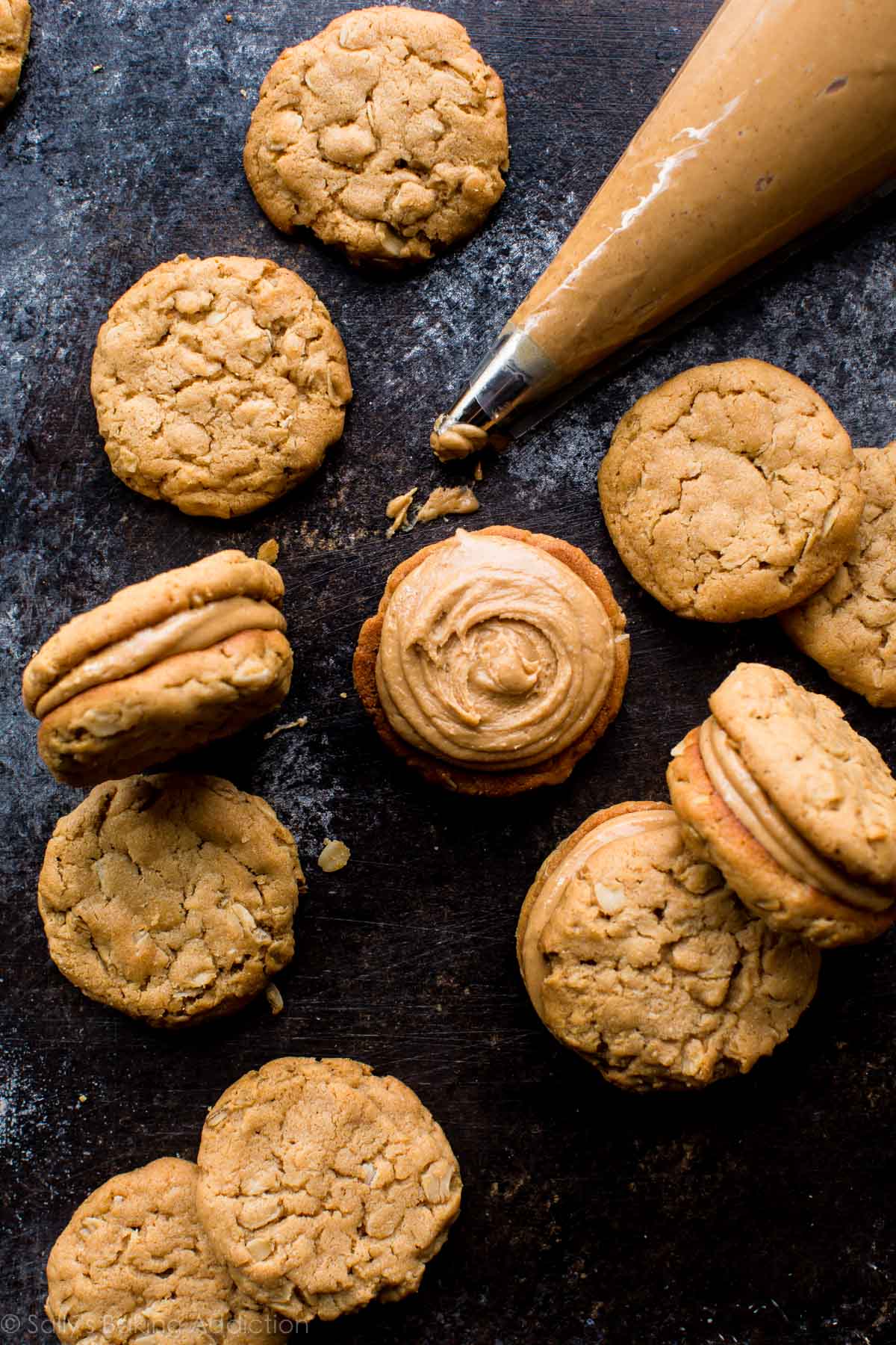 peanut butter cookie sandwiches