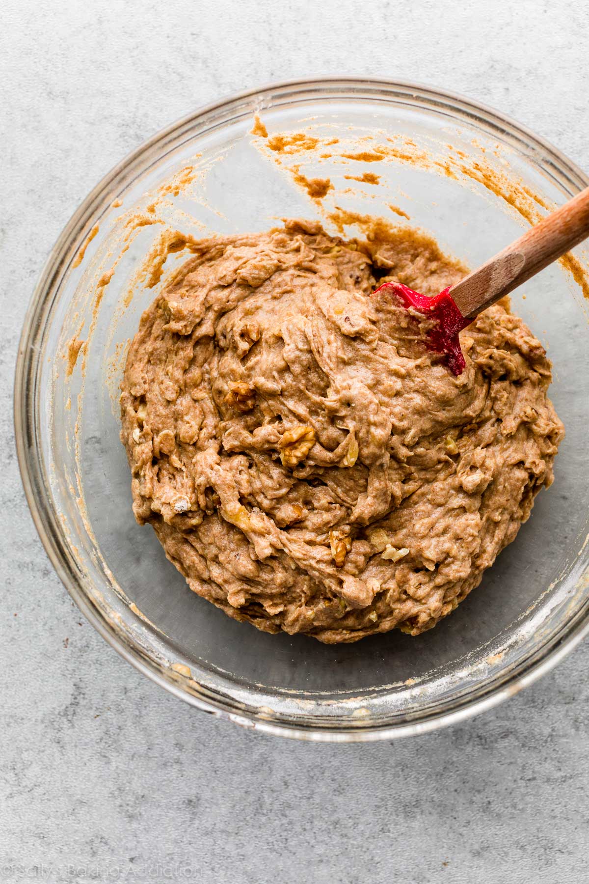 whole wheat banana muffins batter