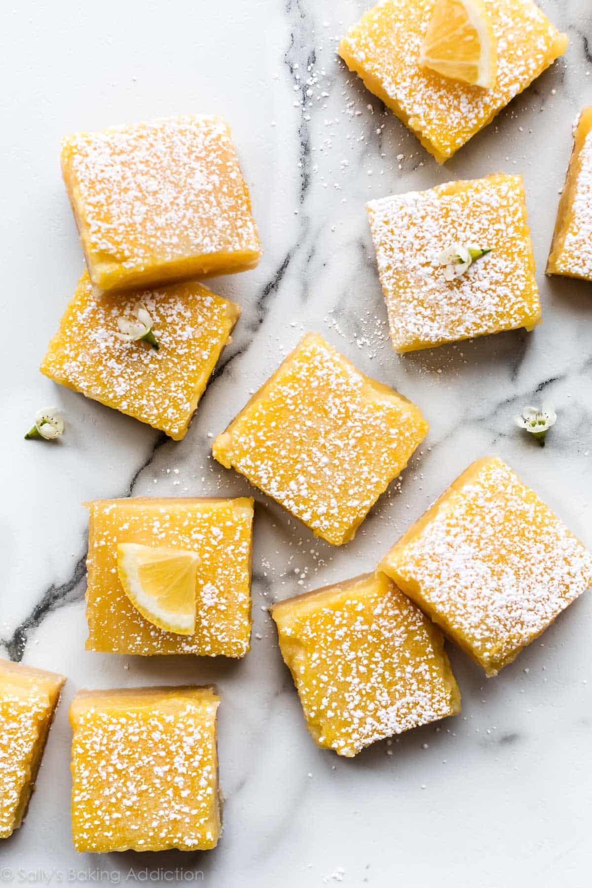 overhead image of lemon bars