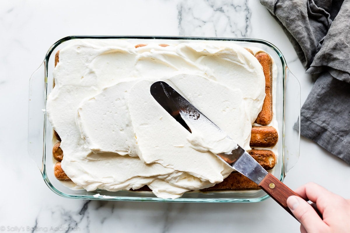 Ladyfingers and mascarpone filling