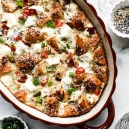 everything bagel breakfast casserole