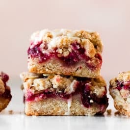 stack of cranberry bars