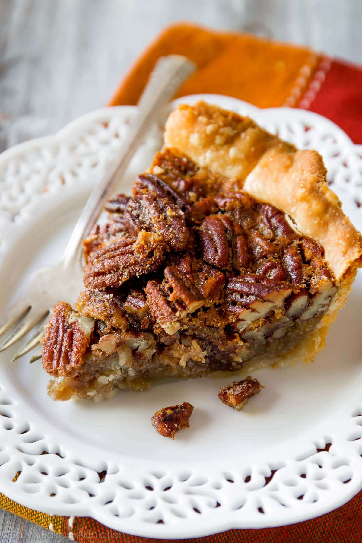 pecan pie slice