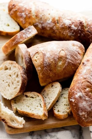 homemade artisan french bread loaves