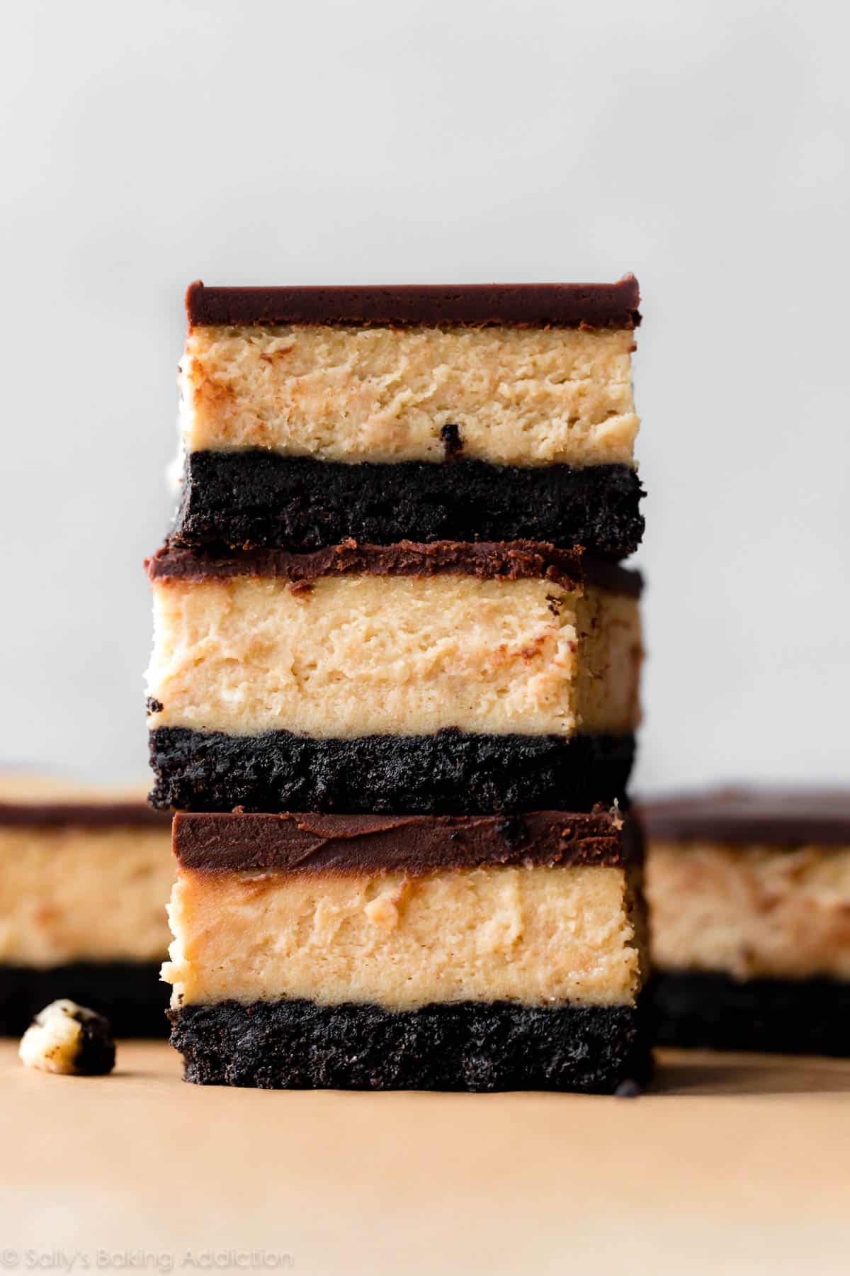 chocolate peanut butter cheesecake bars