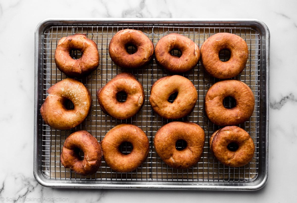 doughnuts after frying