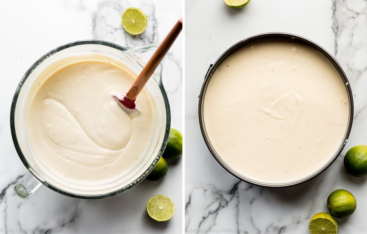 key lime cheesecake batter