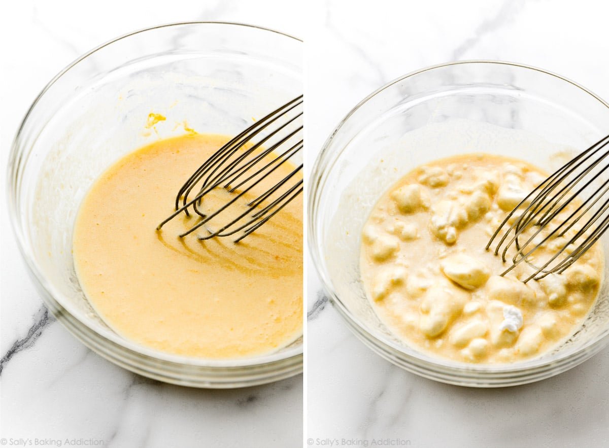 lemon pudding cake batter