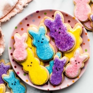 peeps bunny sugar cookies