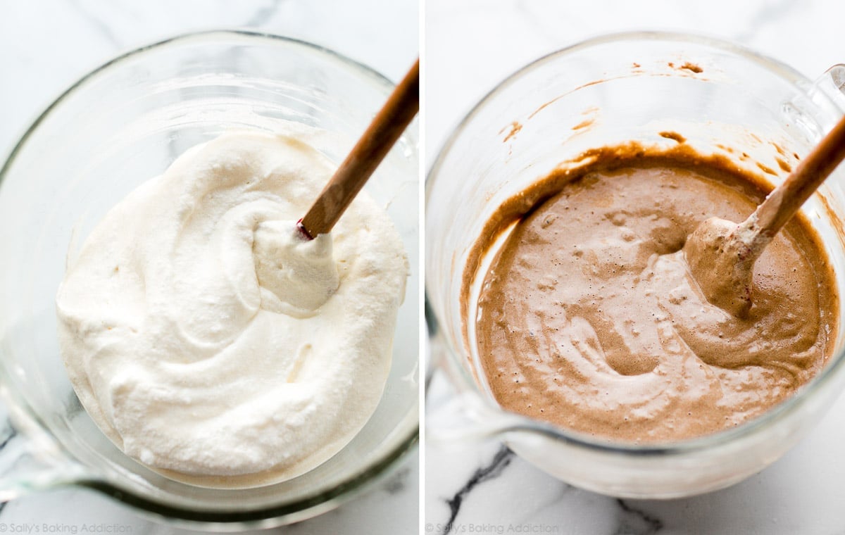 cocoa sponge cake batter