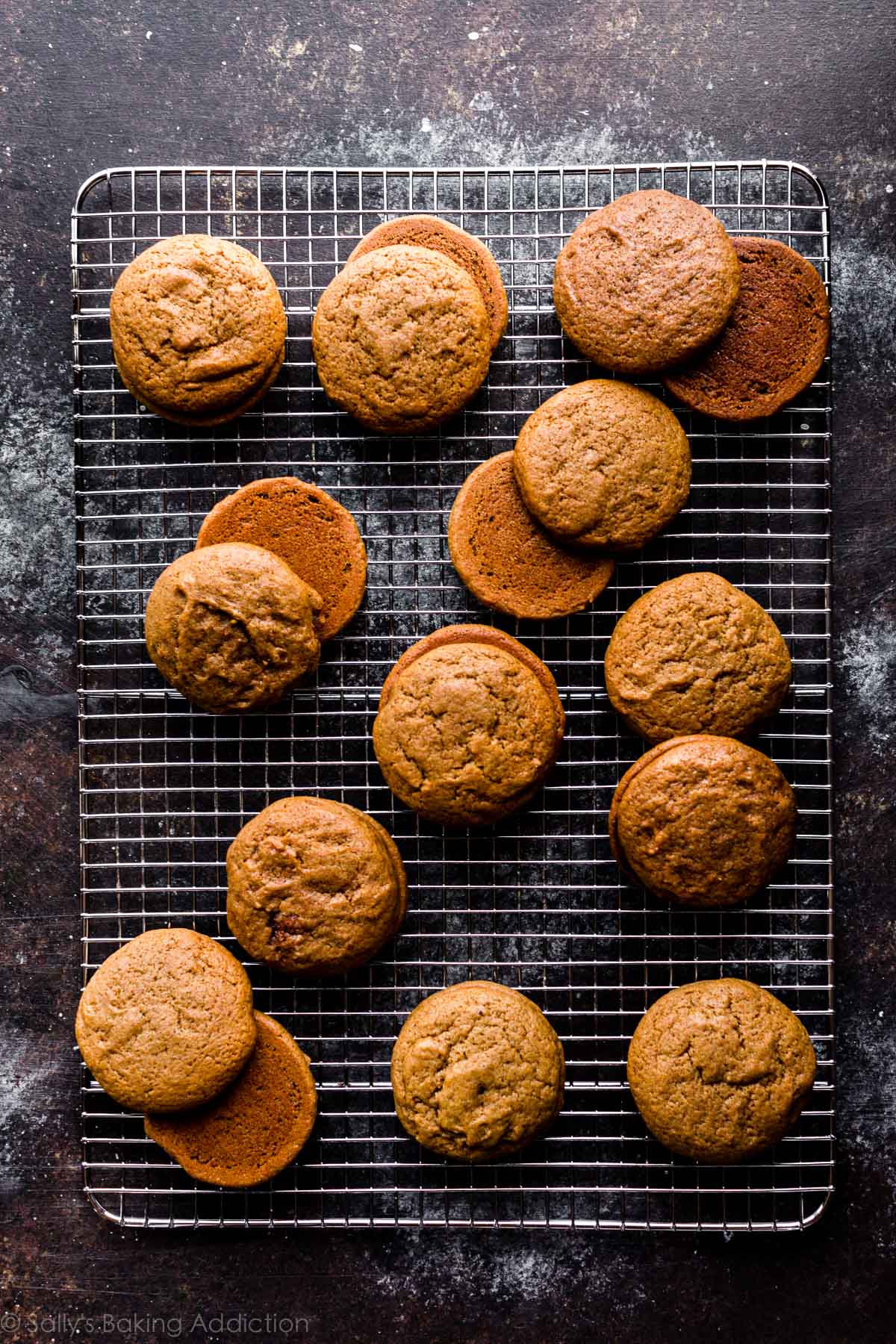 gingerbread cookies on cooling rack