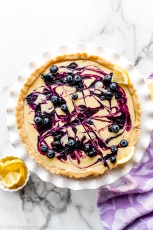 lemon blueberry tart