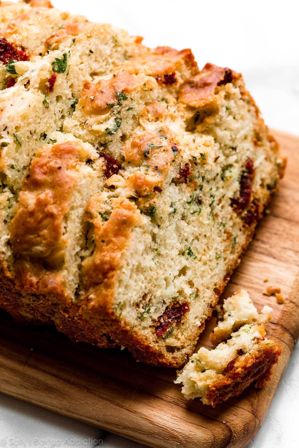 asiago cheese sun-dried tomato quick bread