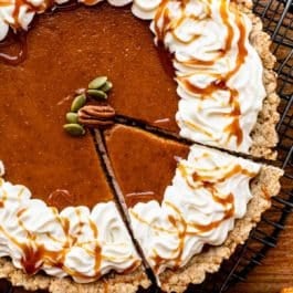 pumpkin tart slice