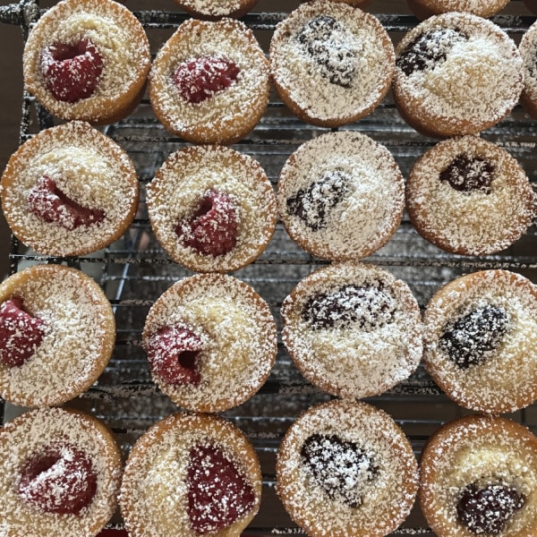 May 2022 Sally's Baking Challenge winner's brown berry tea cakes photo