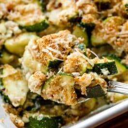 spoonful of zucchini feta herb bake